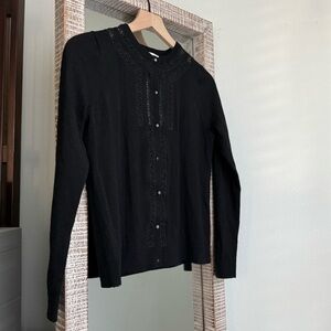 Sezane Eleanor Cardigan in Black
